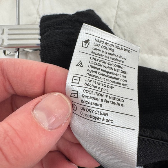 Vince Black Wide Leg Pants Women's M Elastic Waist Rayon Blend Minimalist - Picture 10 of 16